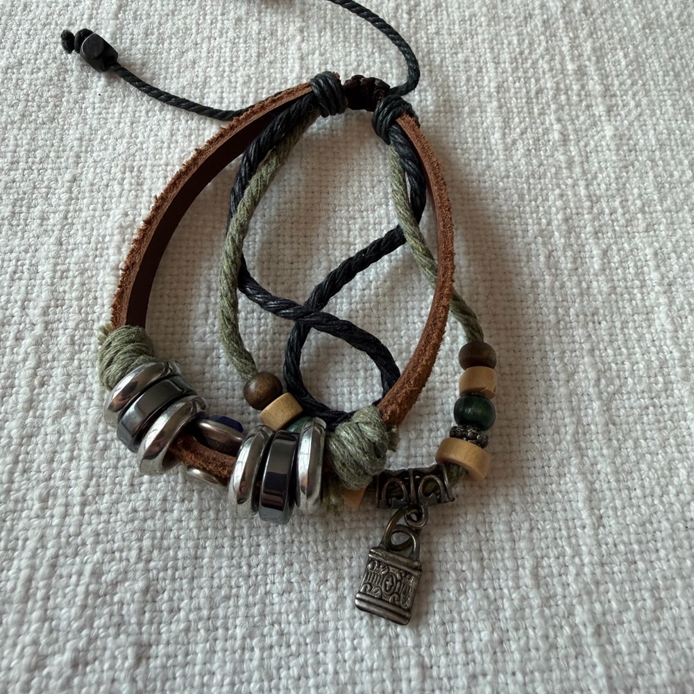 Multi-Color Beaded Bracelet Set - Picture 2 of 3